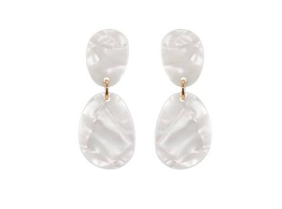 Oorbellen Loua white