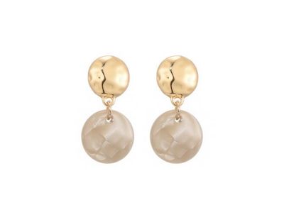 Oorbellen Kiki beige