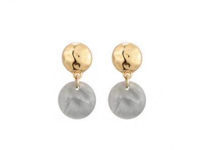 Oorbellen Kiki grey