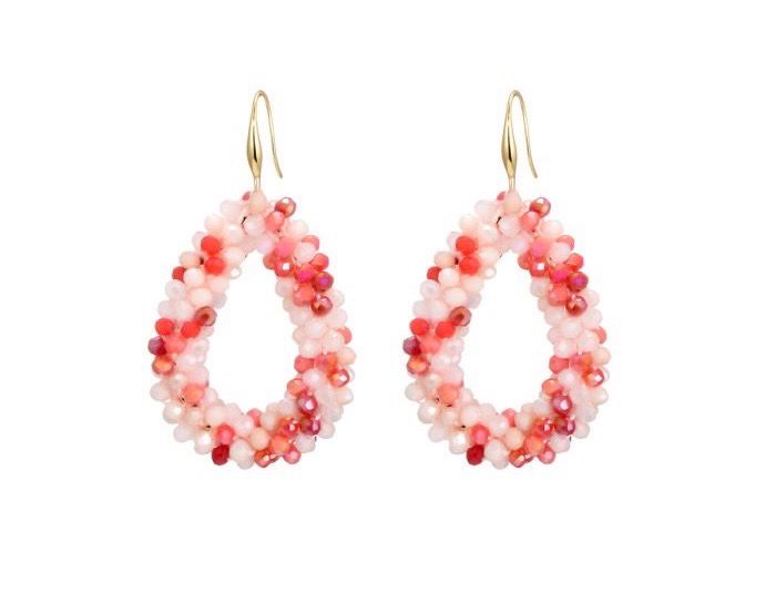 Oorbellen Fancy red