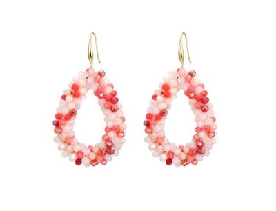 Oorbellen Fancy red
