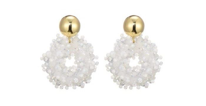Oorbellen Candy white