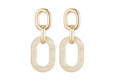 Oorbellen Lily beige