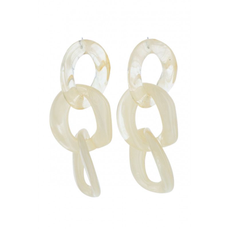 Oorbellen Cerola crème