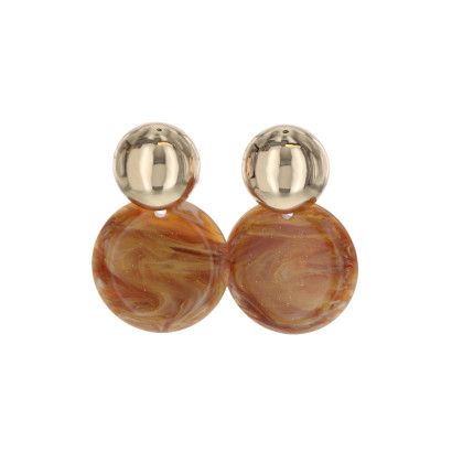 Oorbellen Lale brown