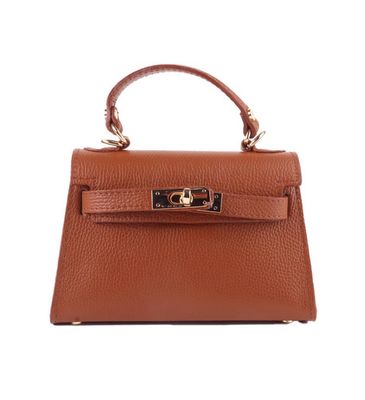Handtas Amina dark camel