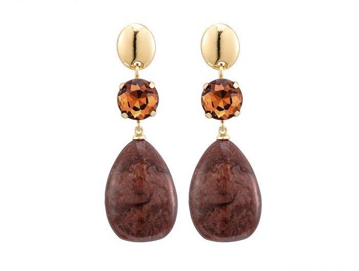 Oorbellen Babet camel