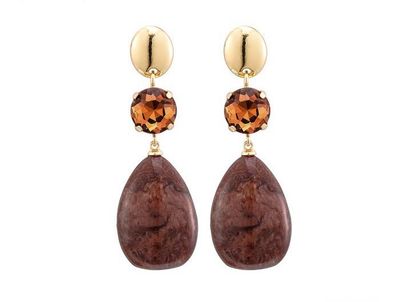 Oorbellen Babet camel