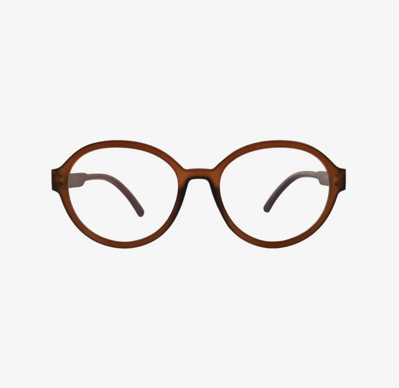Leesbril Elle dark brown matte