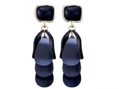 Oorbellen Adriana dark blue