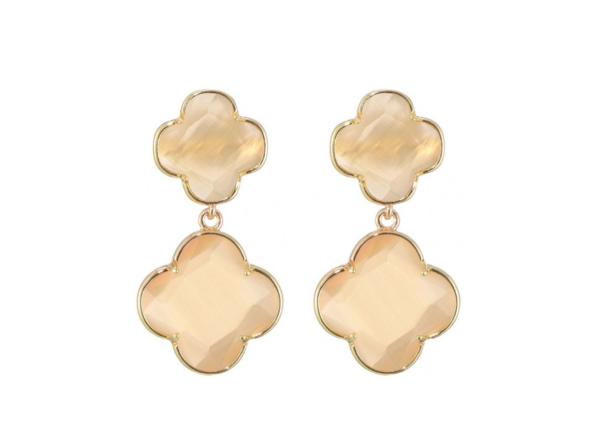 Oorbellen Jessie beige