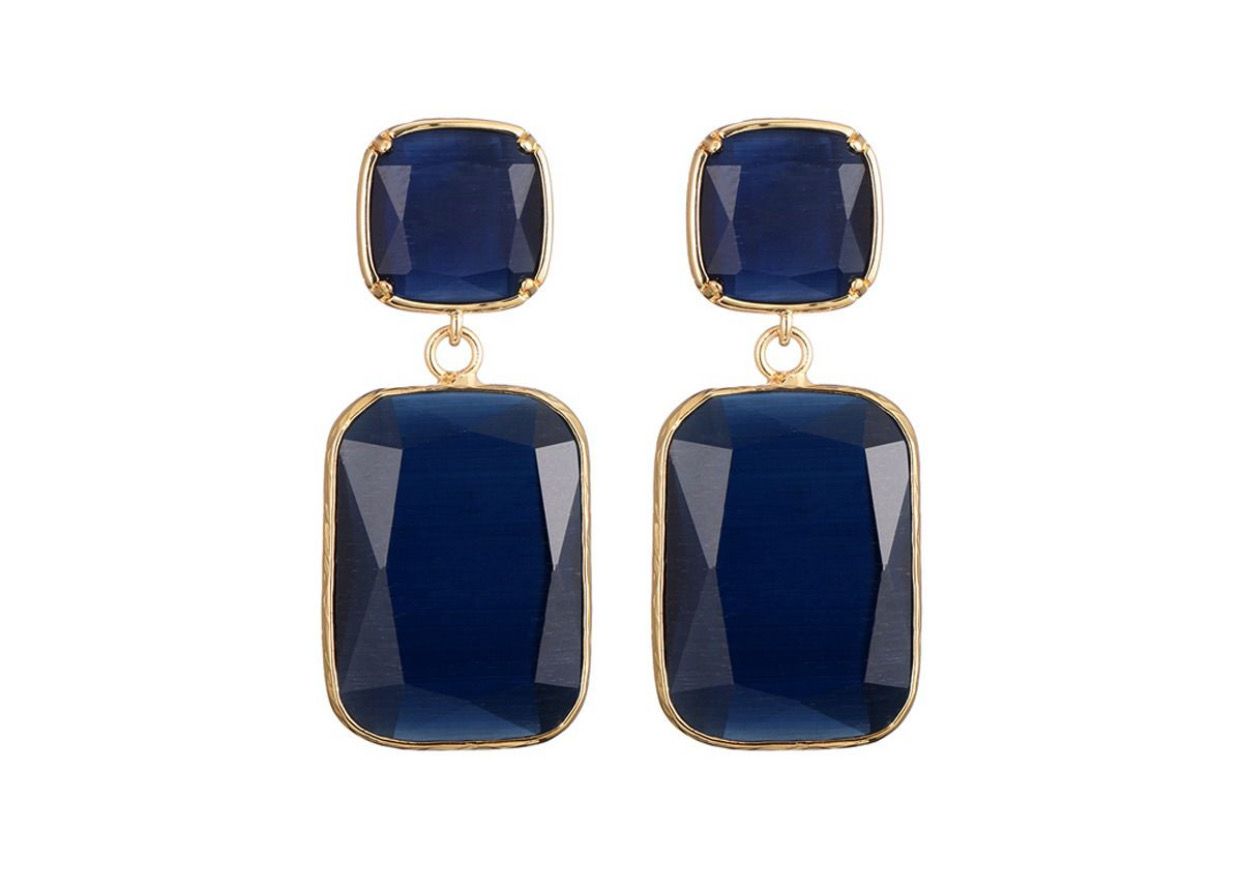 Oorbellen Jessica dark blue