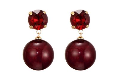 Oorbellen Iris bordeaux