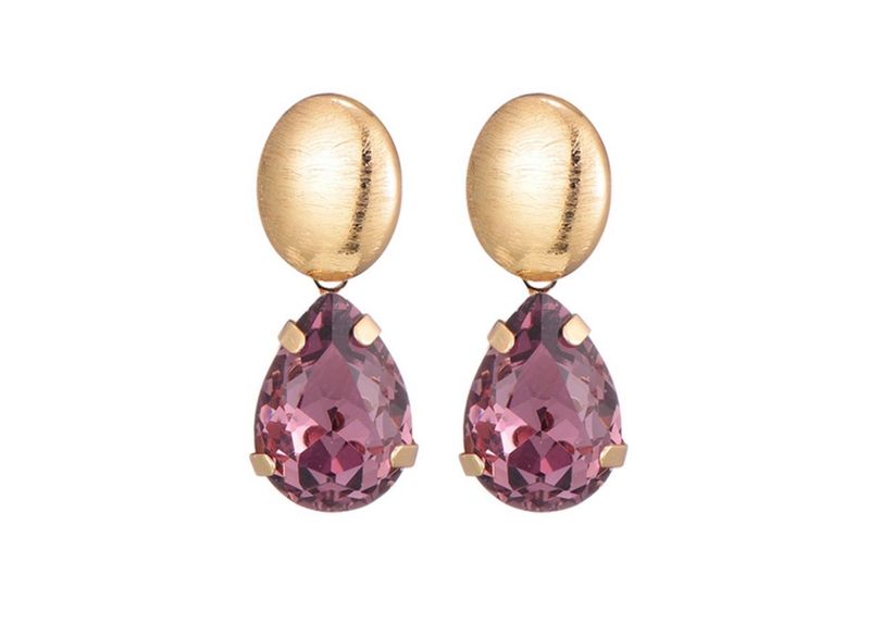 Oorbellen Cato mauve