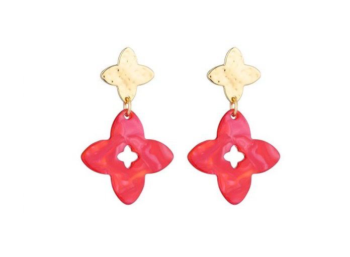 Oorbellen Ariana rood