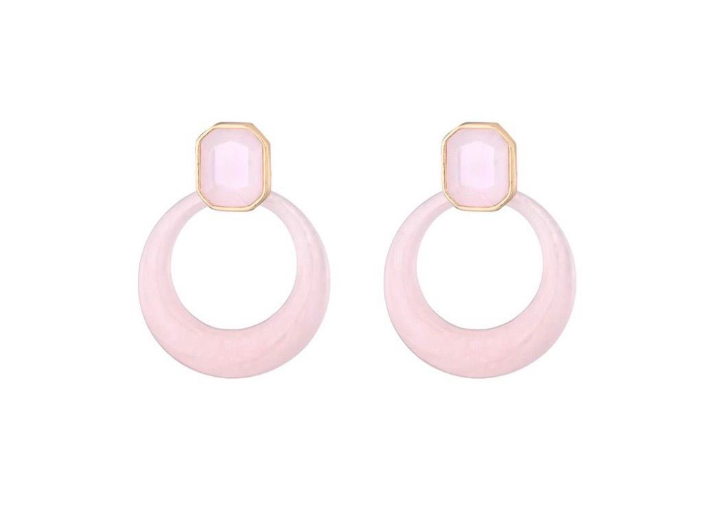 Oorbellen Claire roze