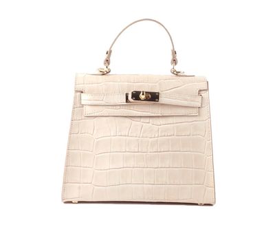 Handtas Kroko beige