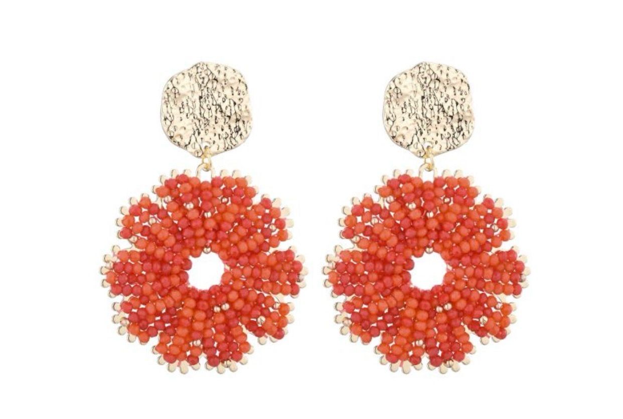 Oorbellen Bodil orange