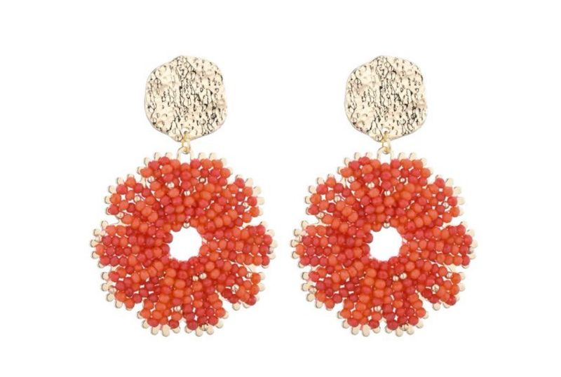 Oorbellen Bodil orange