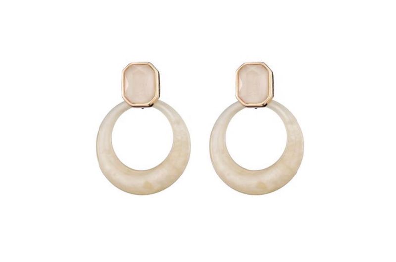Oorbellen Claire beige