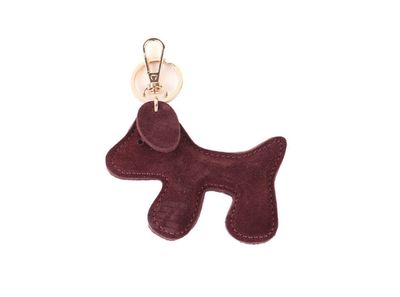 Sleutelhanger hond suède