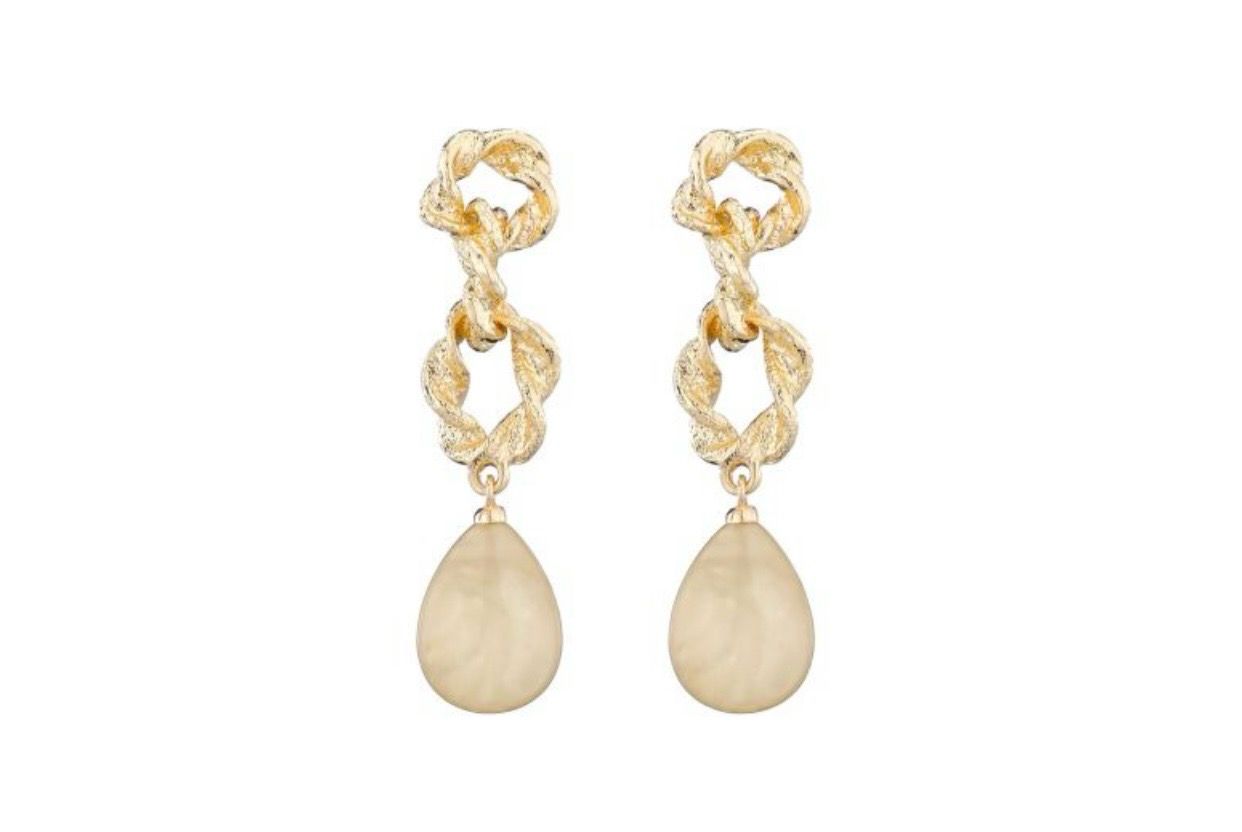 Oorbellen Boaz beige