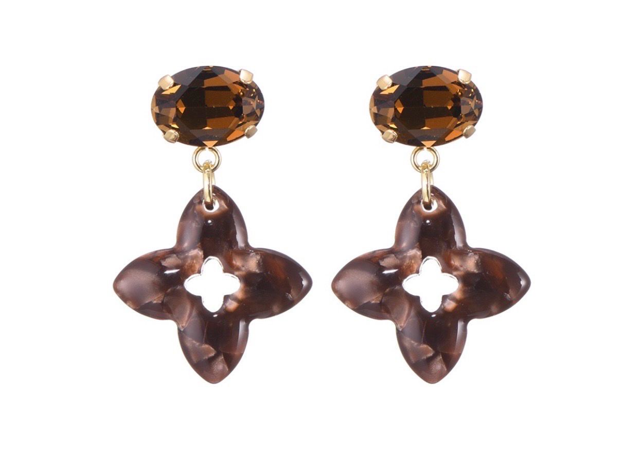 Oorbellen Alora choco