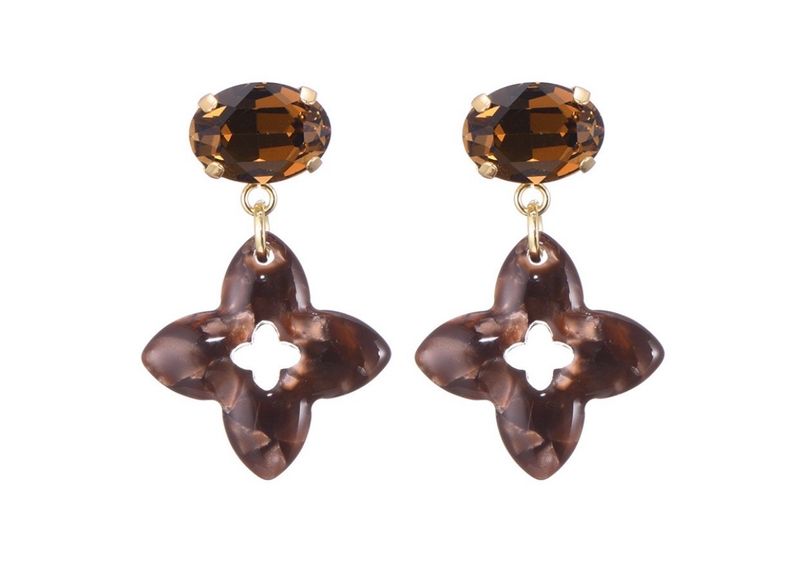 Oorbellen Alora choco