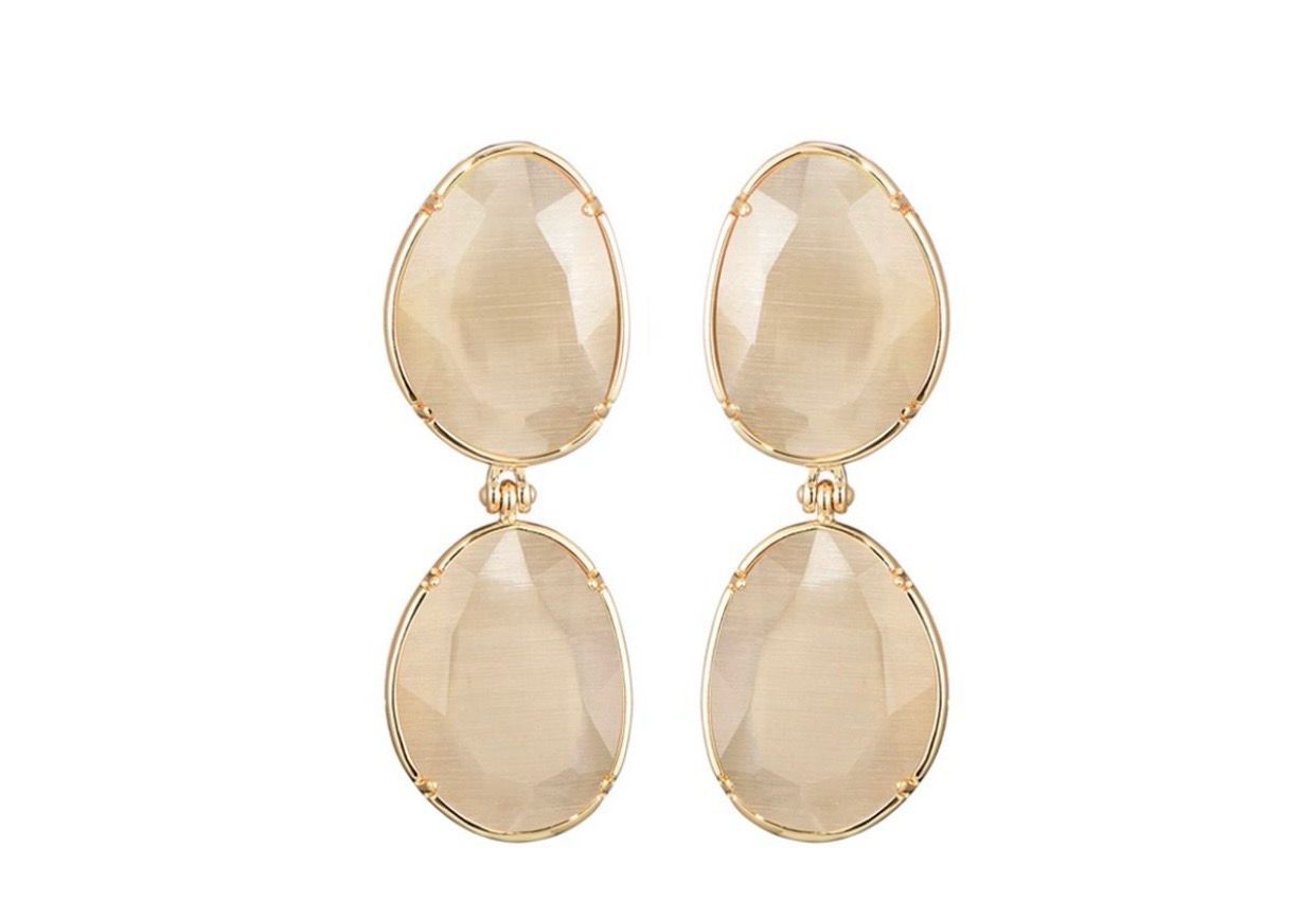 Oorbellen Jessy crème