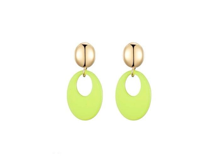 Oorbellen Siam green