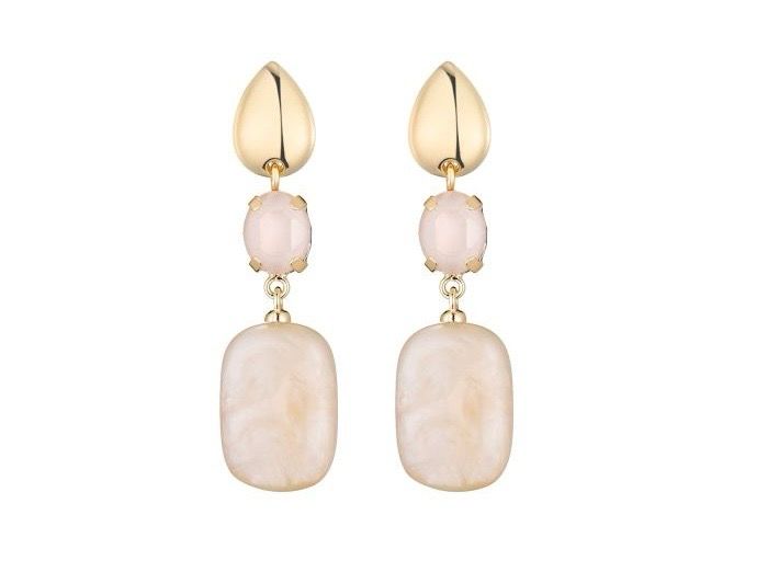 Oorbellen Seli beige