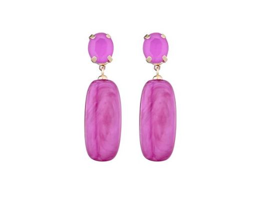 Oorbellen Selma fushia