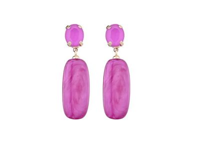 Oorbellen Selma fushia