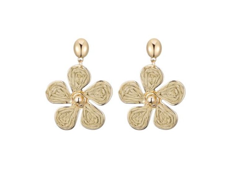 Oorbellen Eli beige
