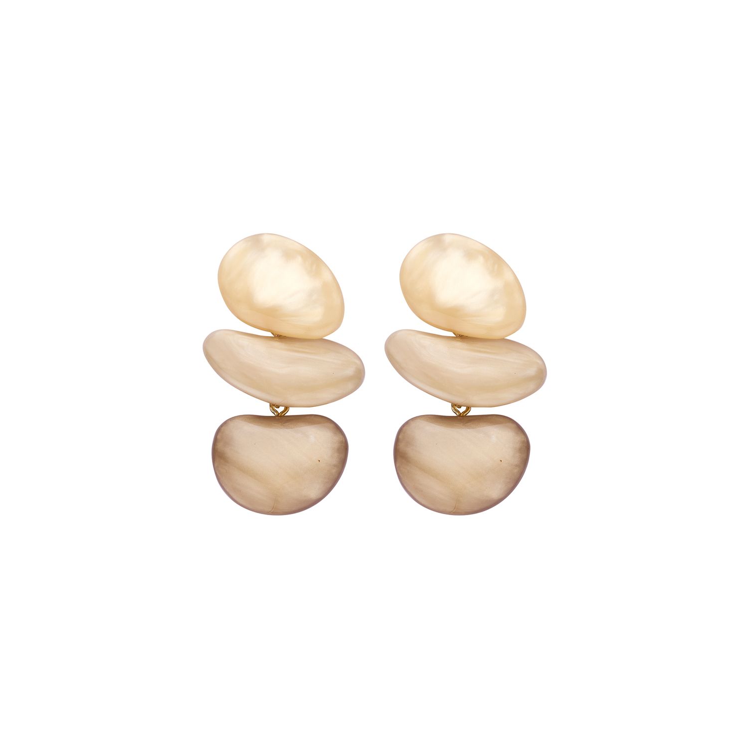 Oorbellen Kiel beige