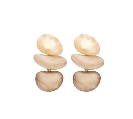 Oorbellen Kiel beige