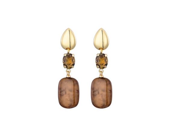 Oorbellen Seli brown