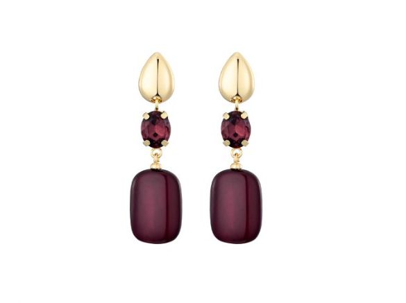 Oorbellen Seli bordeaux