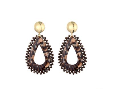 Oorbellen Mari brown