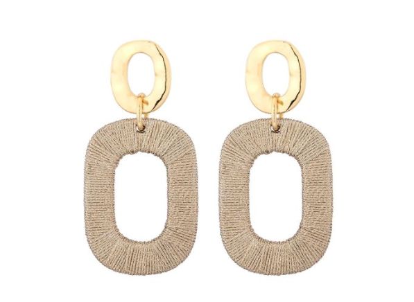 Oorbellen Antje beige