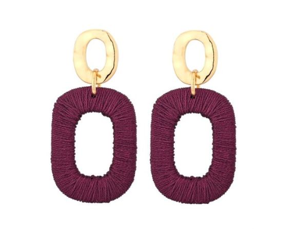 Oorbellen Antje bordeaux
