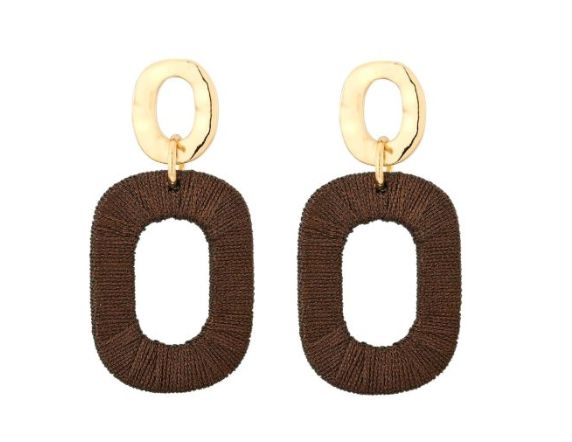 Oorbellen Antje brown