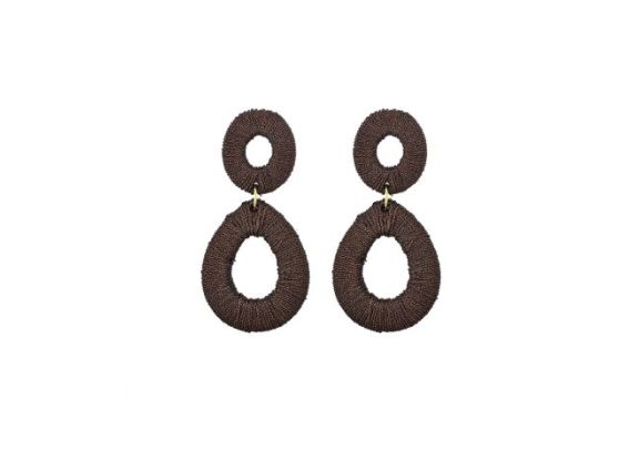 Oorbellen Anye brown