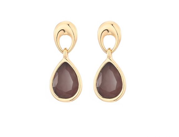 Oorbellen Cate aubergine