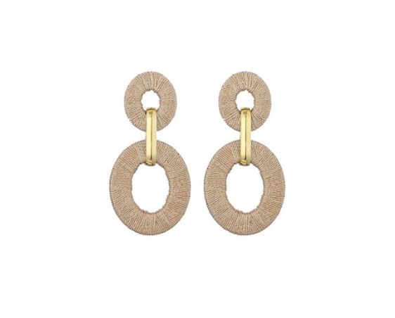 Oorbellen Anya beige