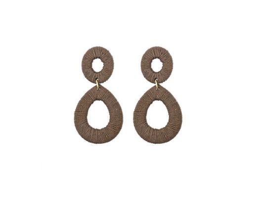 Oorbellen Anye taupe