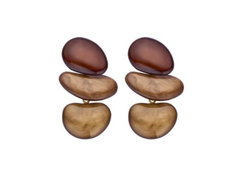 Oorbellen Kiel brown
