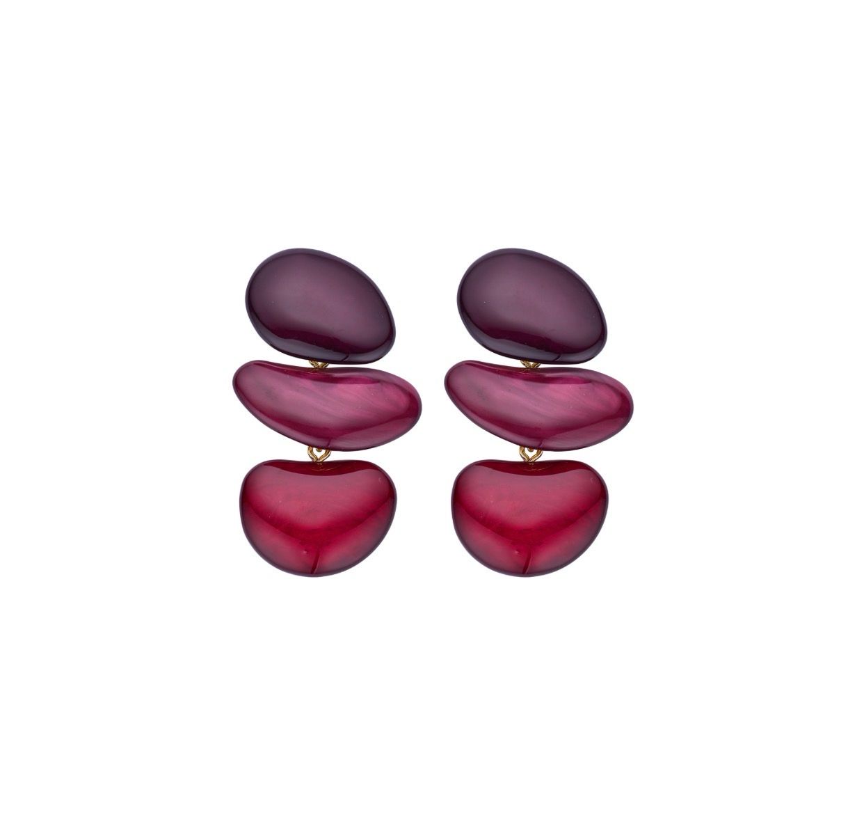 Oorbellen Kiel bordeaux