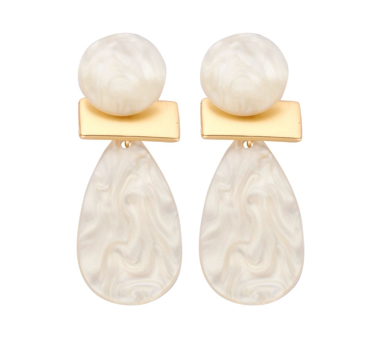 Oorbellen Alice white