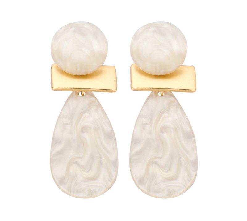 Oorbellen Alice white